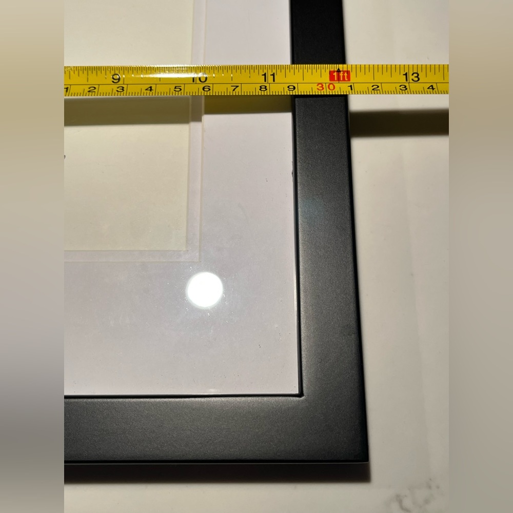 New.  Sea glass giraffe framed art.  Measures 12” x 15”. - Picture 6 of 9